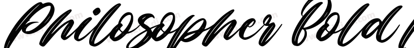 Philosopher BoldItal字体转换